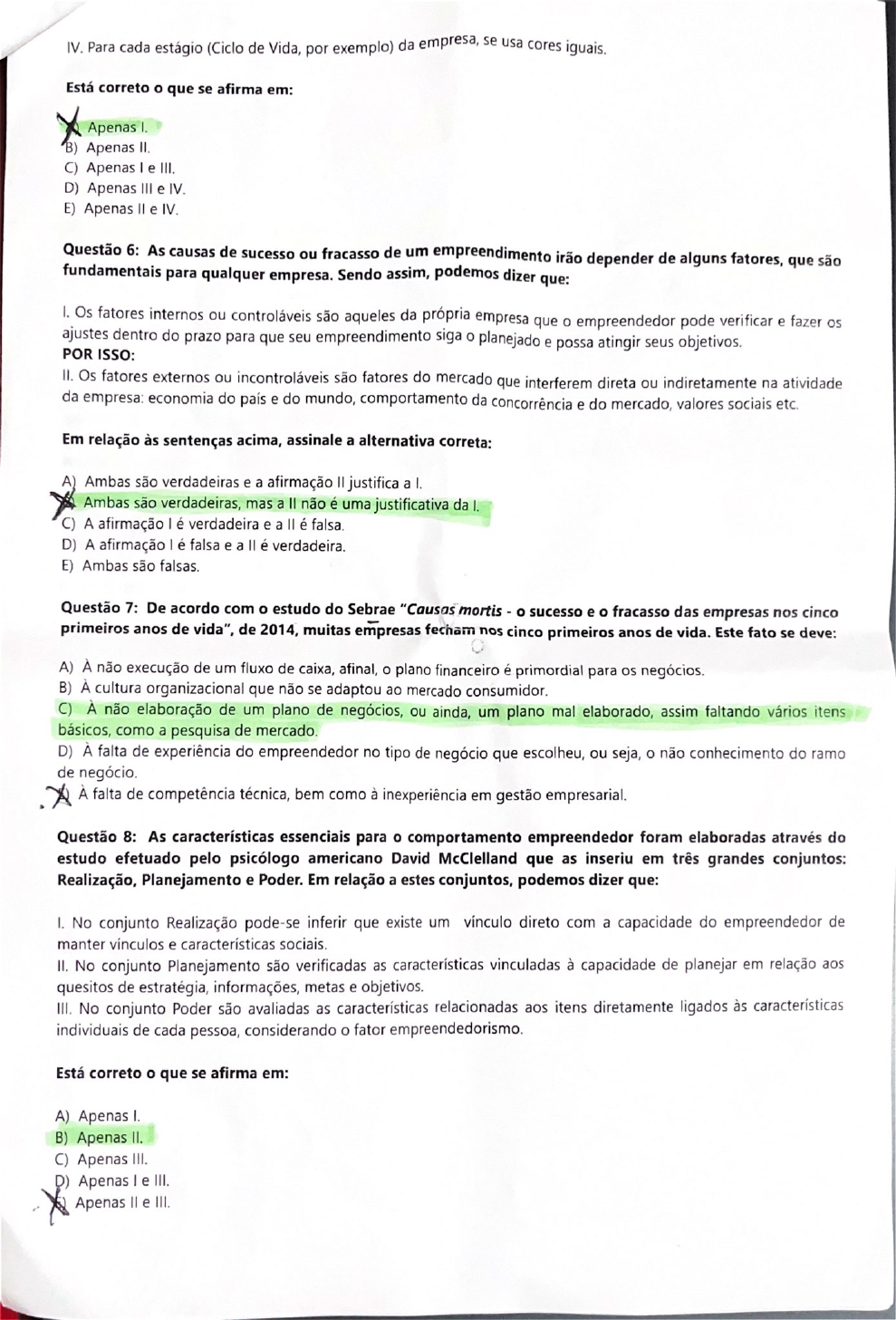 Prova Empreendedorismo E Plano De Negocios Unip Empreendedorismo