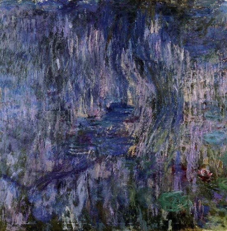 Water Lilies Reflection Of A Weeping Willow Claude Monet História da