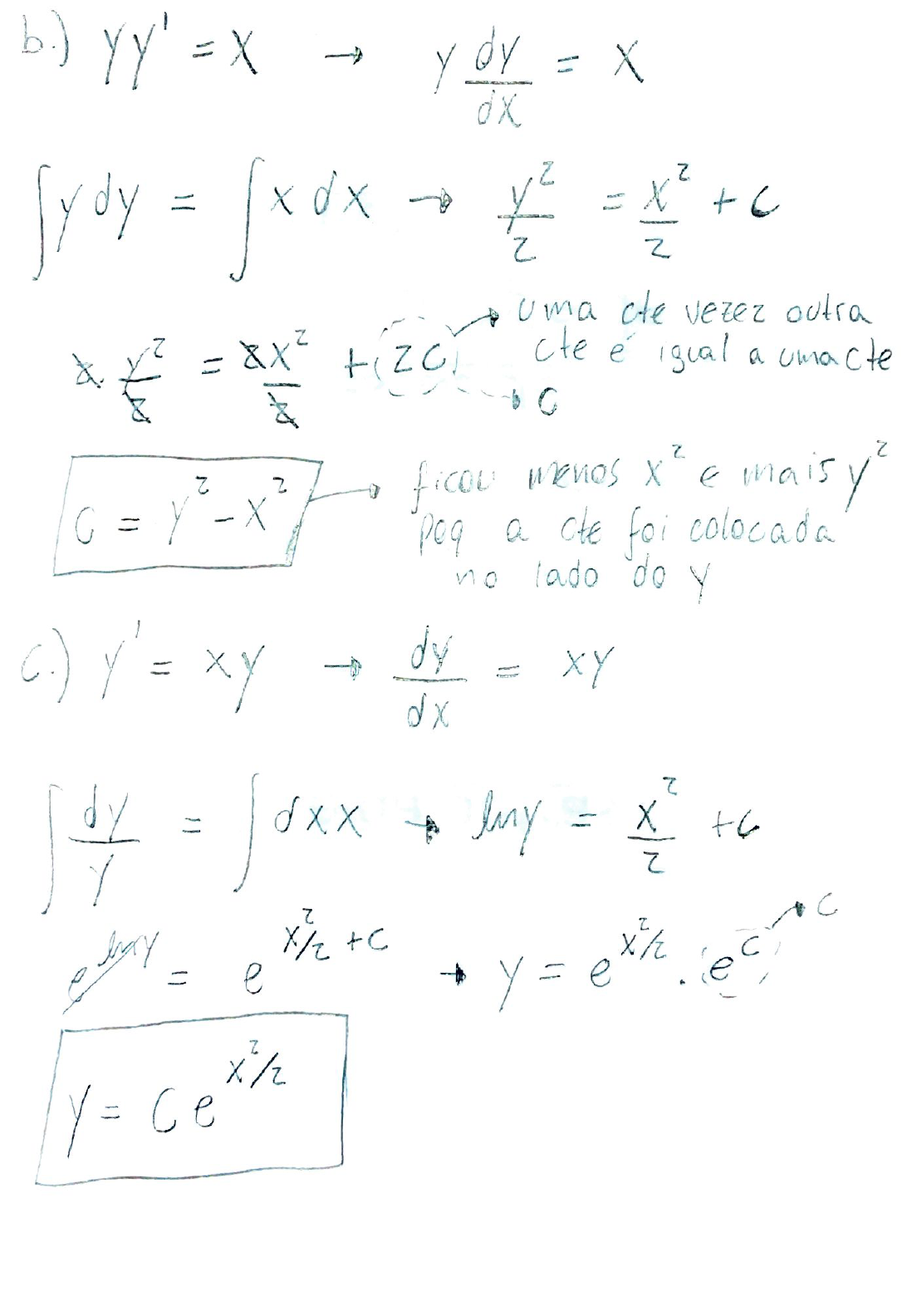 Lista De Equa Es Diferenciais Separ Veis C Lculo Iv