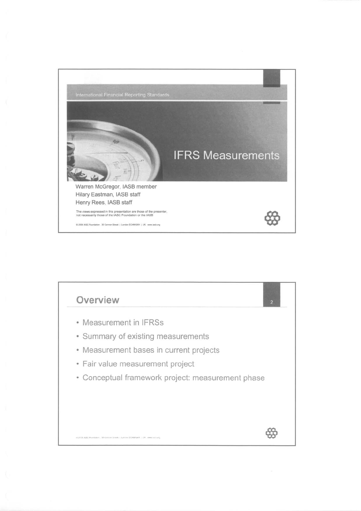 IFRS Conf Milan 14 IFRS Measurements Contabilidade Financeira E