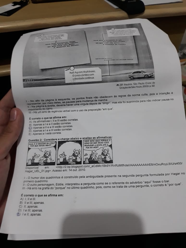 prova comunicação e expressão Comunicação e Expressão