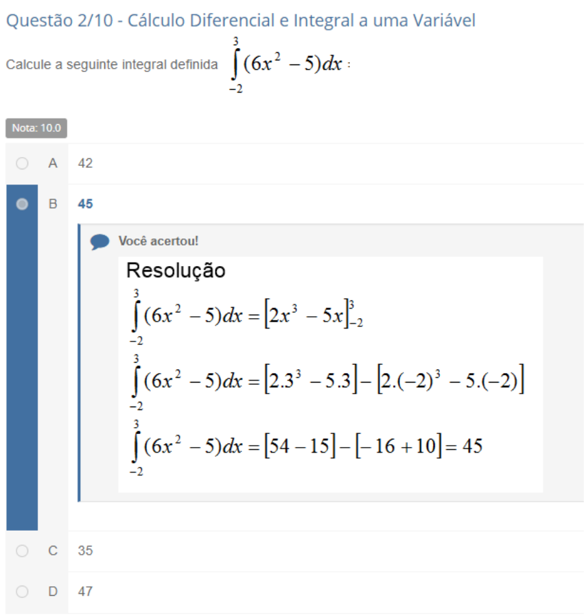 Calculo Diferencial e Integral a Uma Variavel APOL2 Cálculo