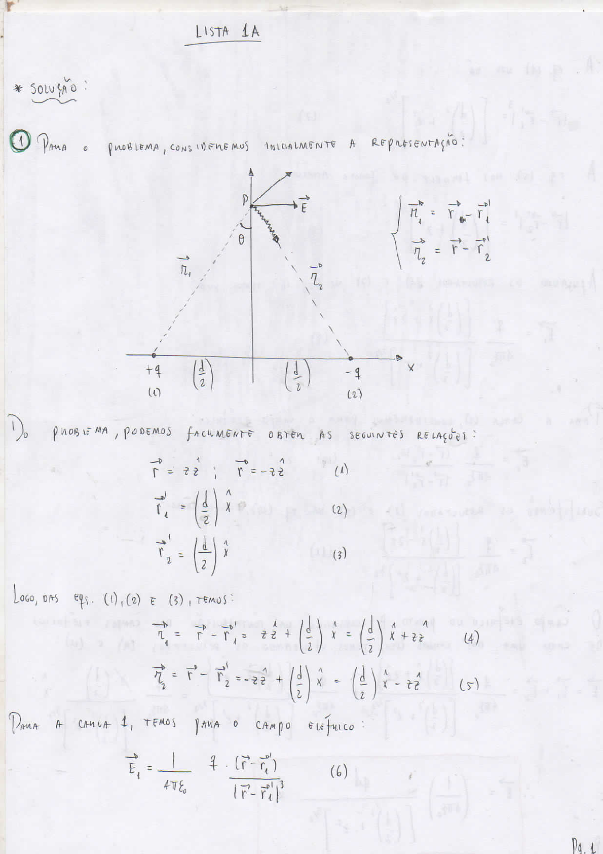 Exerc Cios Resolvidos Campo El Trico Eletromagnetismo