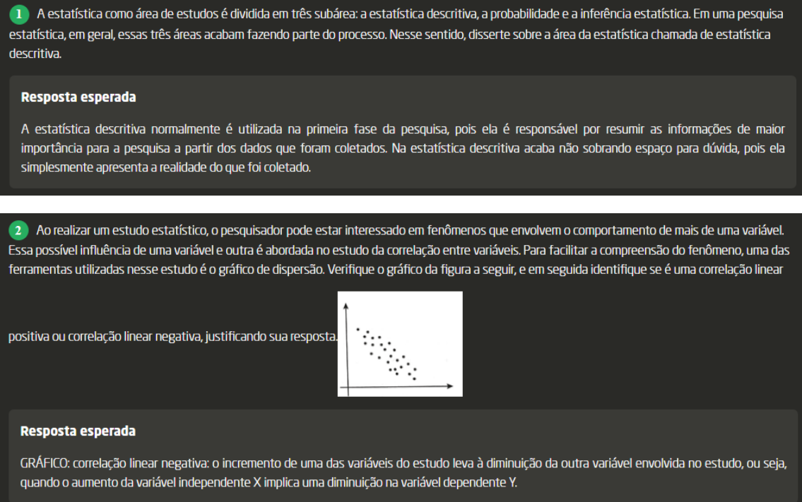 Métodos quantitativos Avaliação final discursiva Métodos