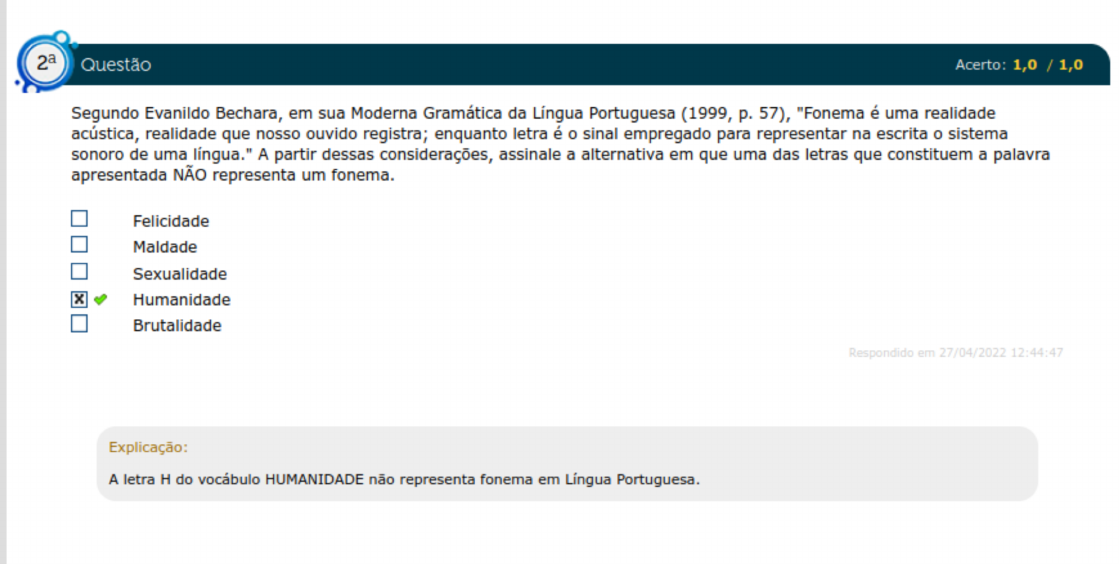 Simulado Av Fon Tica Q Fon Tica E Fonologia Do Portugu S