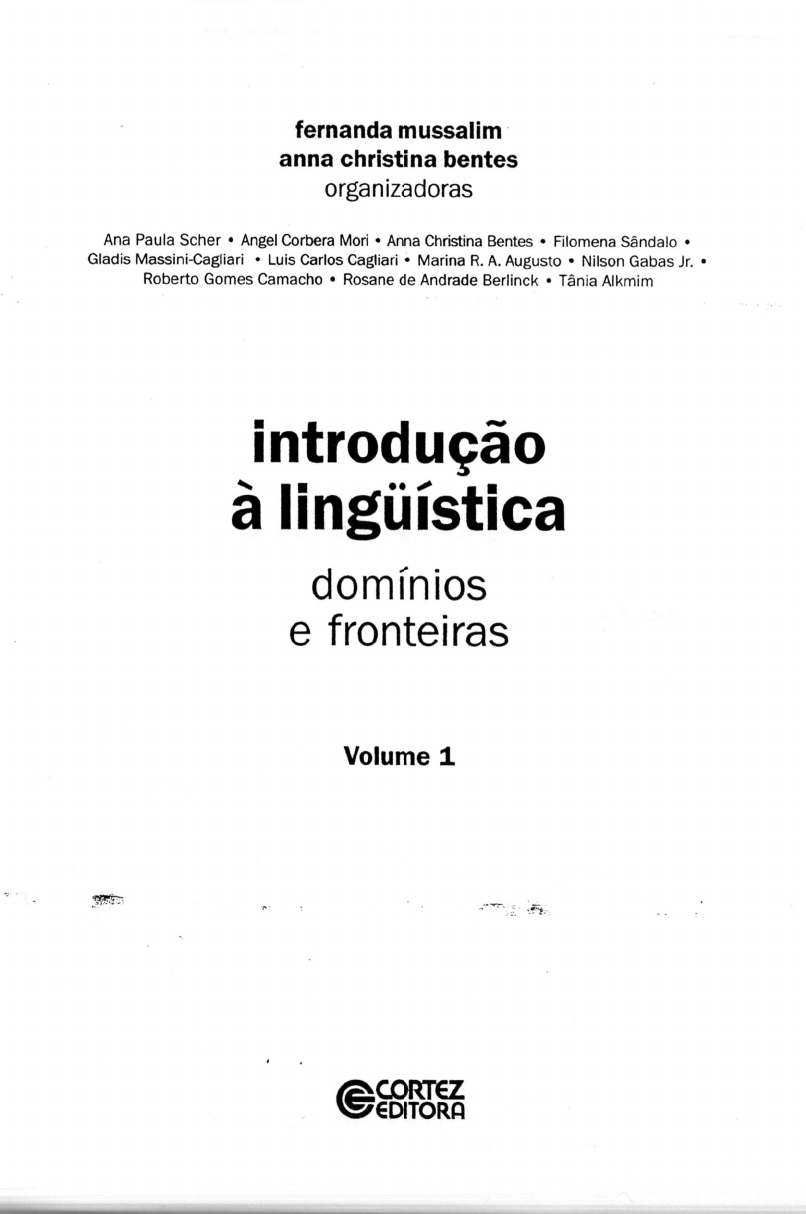 Linguistica Textual Anna Christina Bentes 1 Lingüística Geral