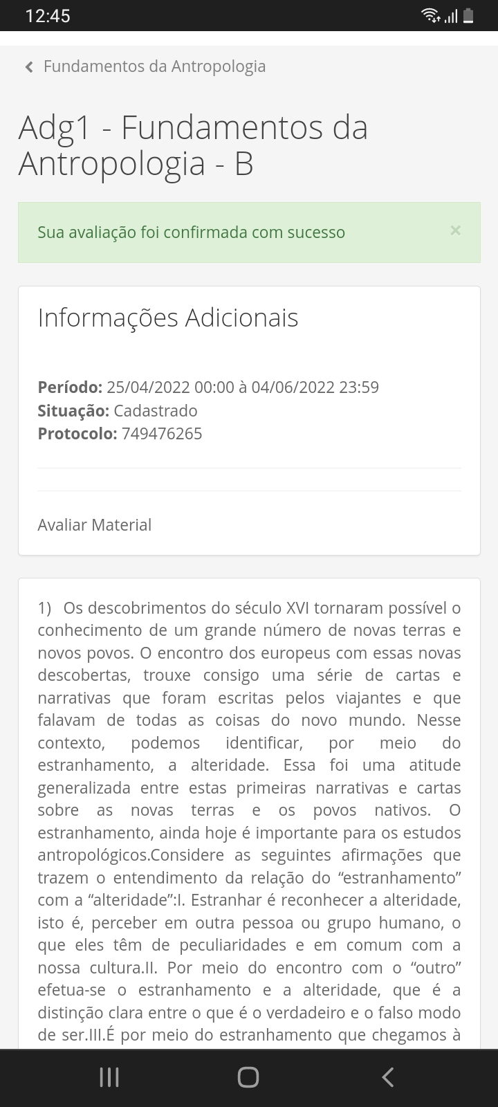 Adg Fundamentos De Antropologia E Psicologia Do Desenvolvimento Humano