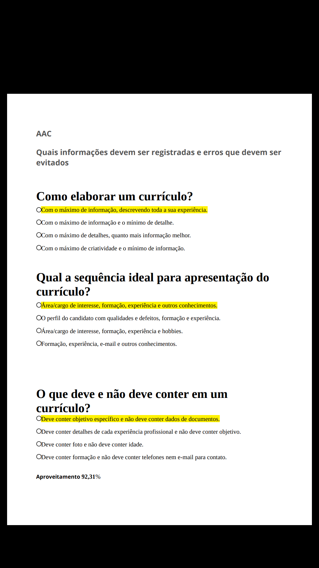 Quais informações devem ser registradas e erros que devem ser evitados