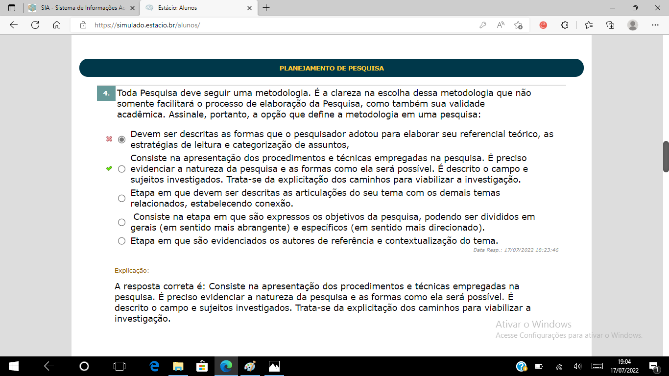 Metodologia Da Pesquisa Metodologia Da Pesquisa Estacio