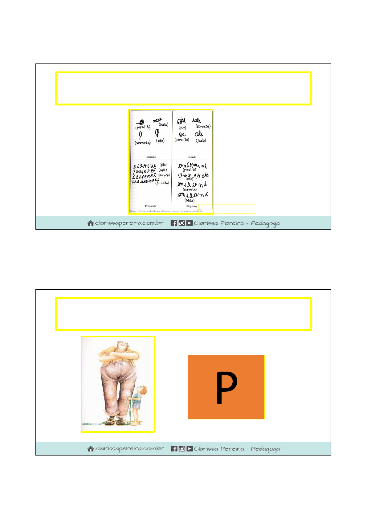Clarissa Pereira Slides Da Aula Semana Da Alfabetiza O