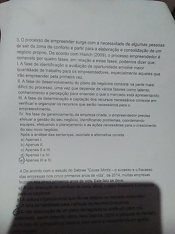 Exerc Cios De Empreendedorismo Empreendedorismo E Gest O De Recursos