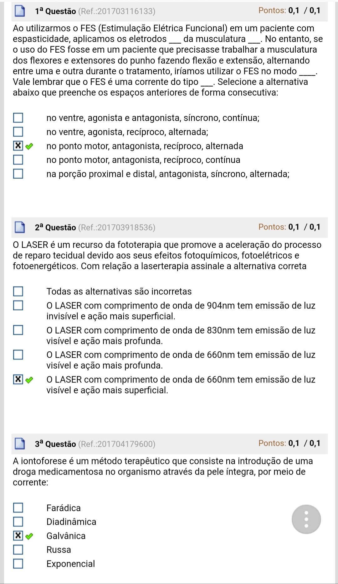 Avaliando Aprendizado Eletrotermofototerapia