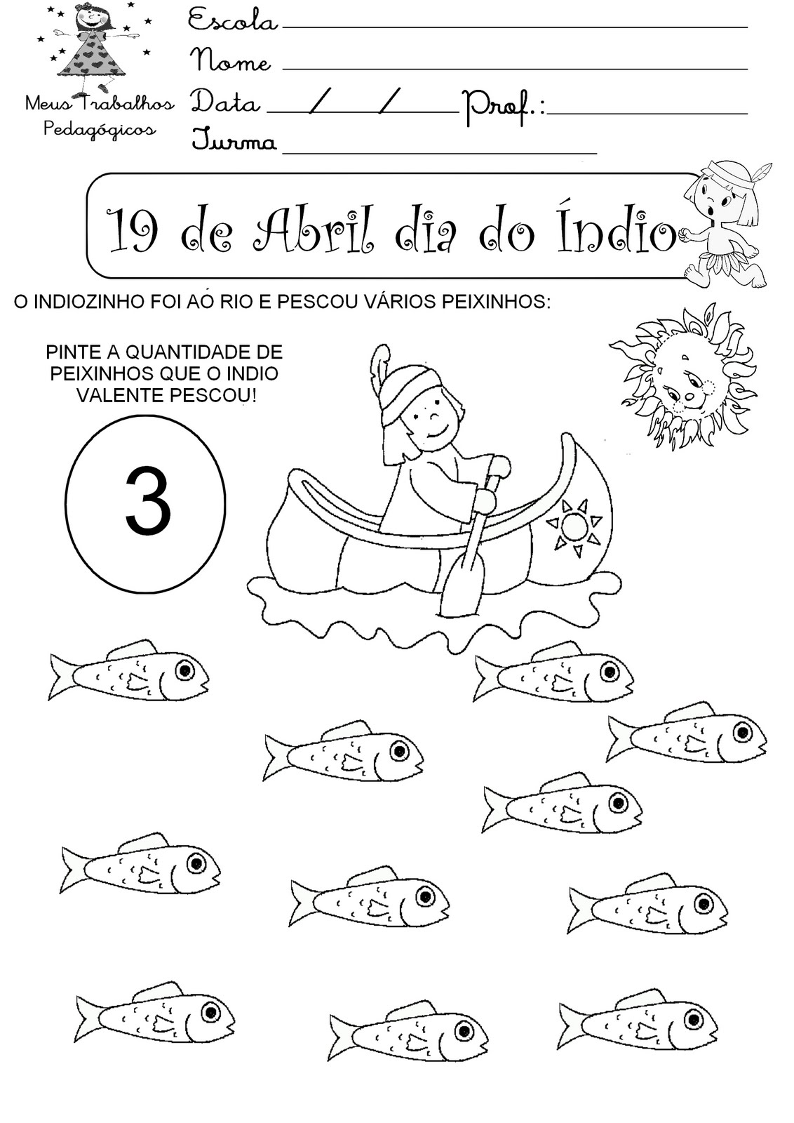 Atividades Dia Do Indio Atividades Educa O Infantil