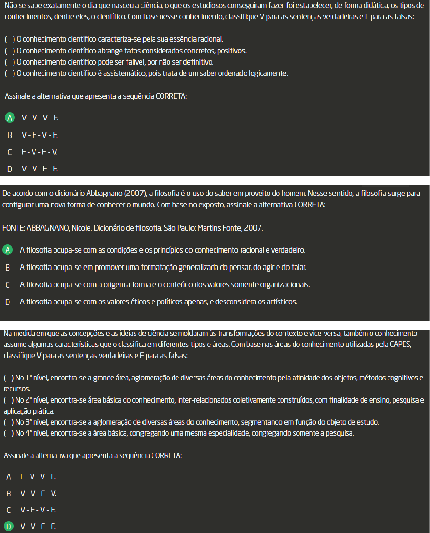 Metodologia Cientifica Prova I Unialsselvi Metodologia Cient Fica