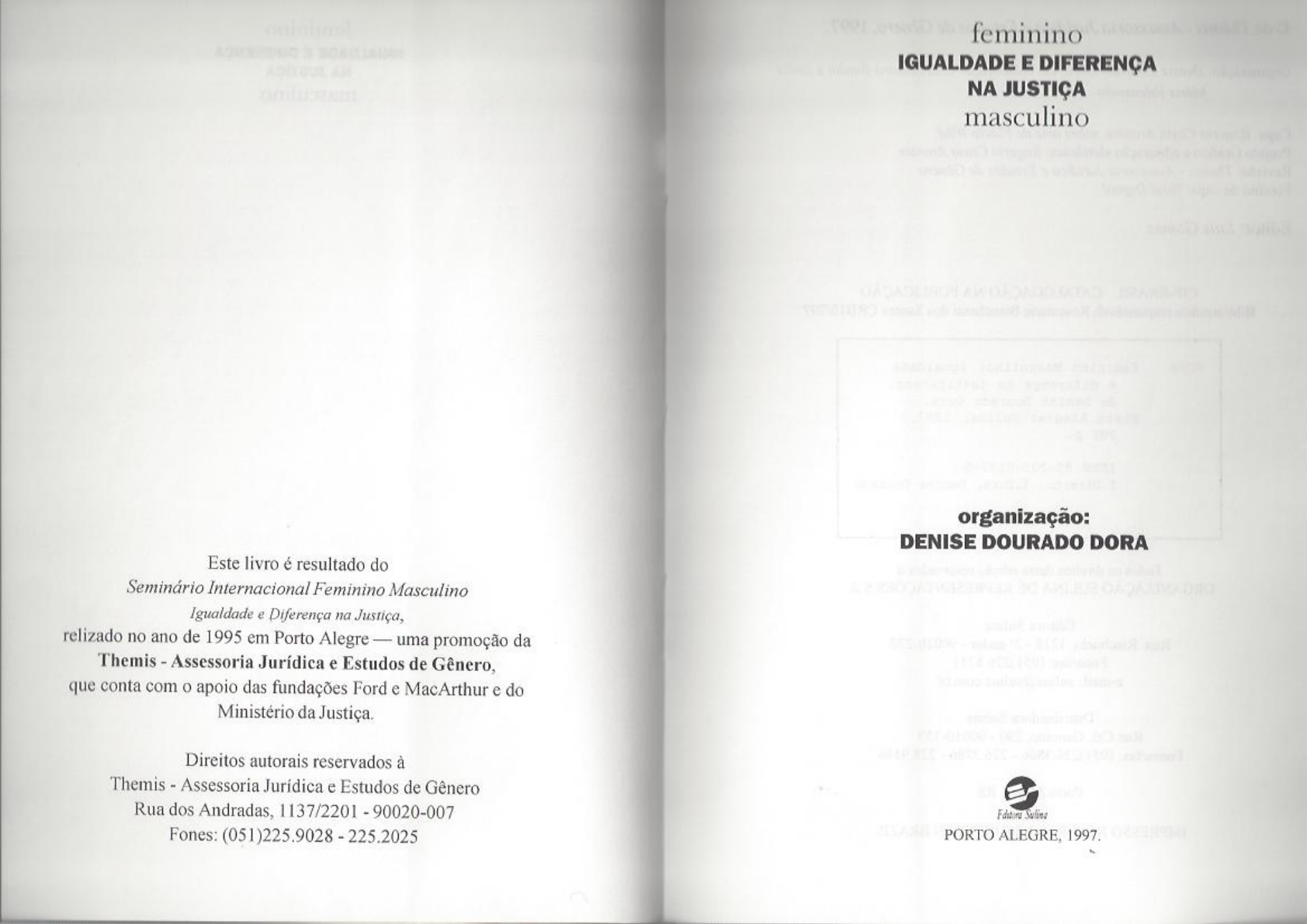 Feminino Masculino Igualdade Diferenca Na Justica G Nero Corpo E