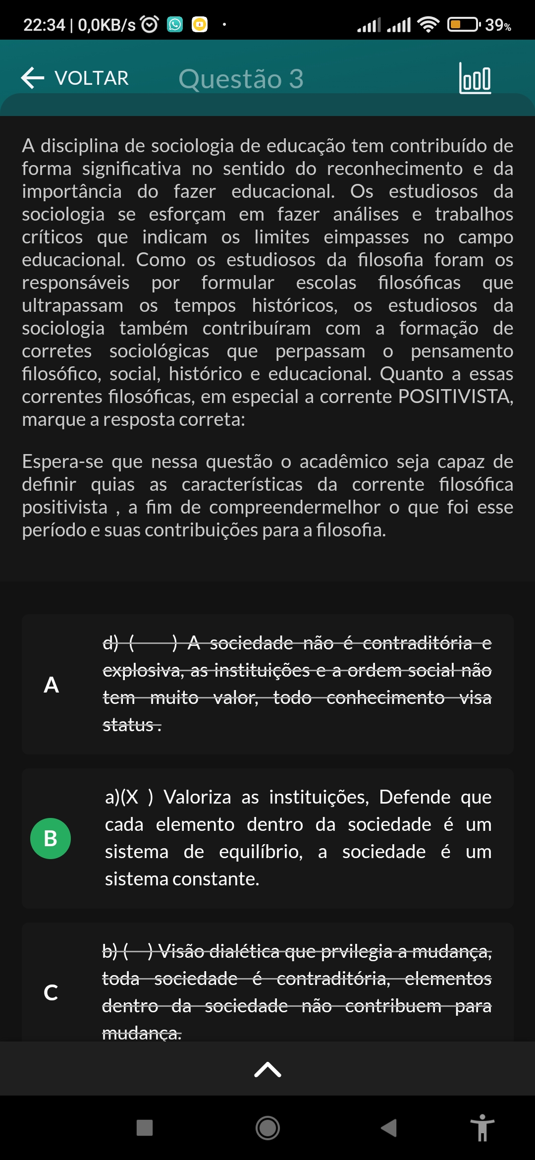 Gabarito Contexto Histórico filosófico Da Educação REVOEDUCA