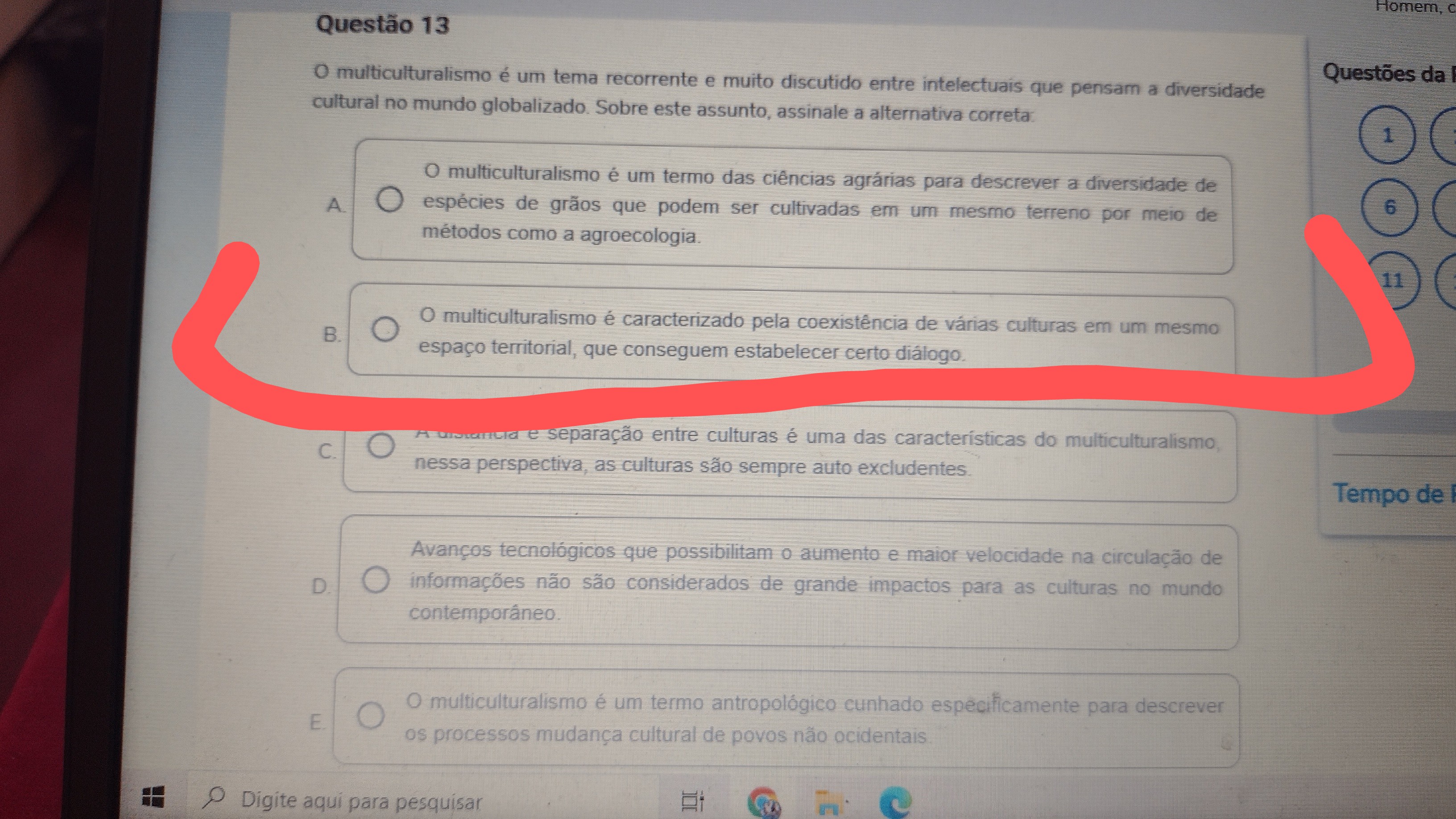 Prova Unopar Homem Cultura E Sociedade