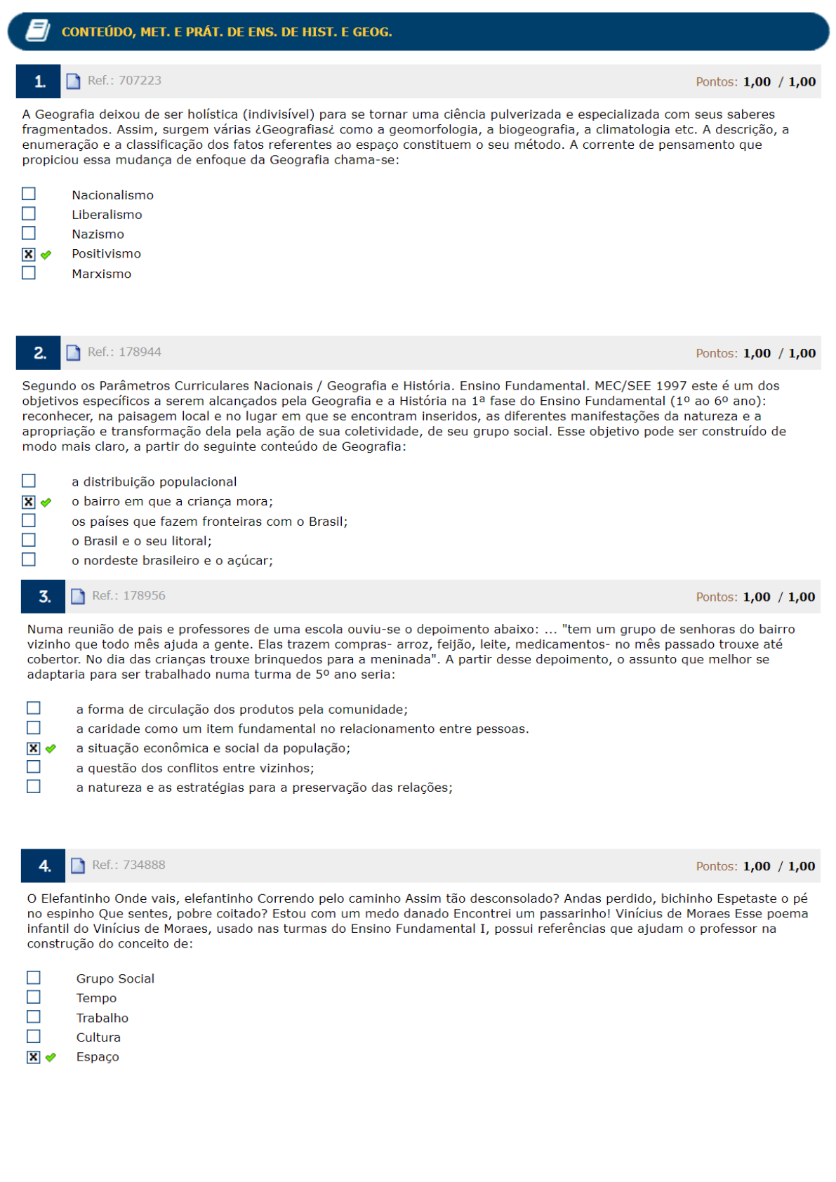 CONTEÚDO MET E PRÁT DE ENS DE HIST E GEOG Conteúdo Metodologia e