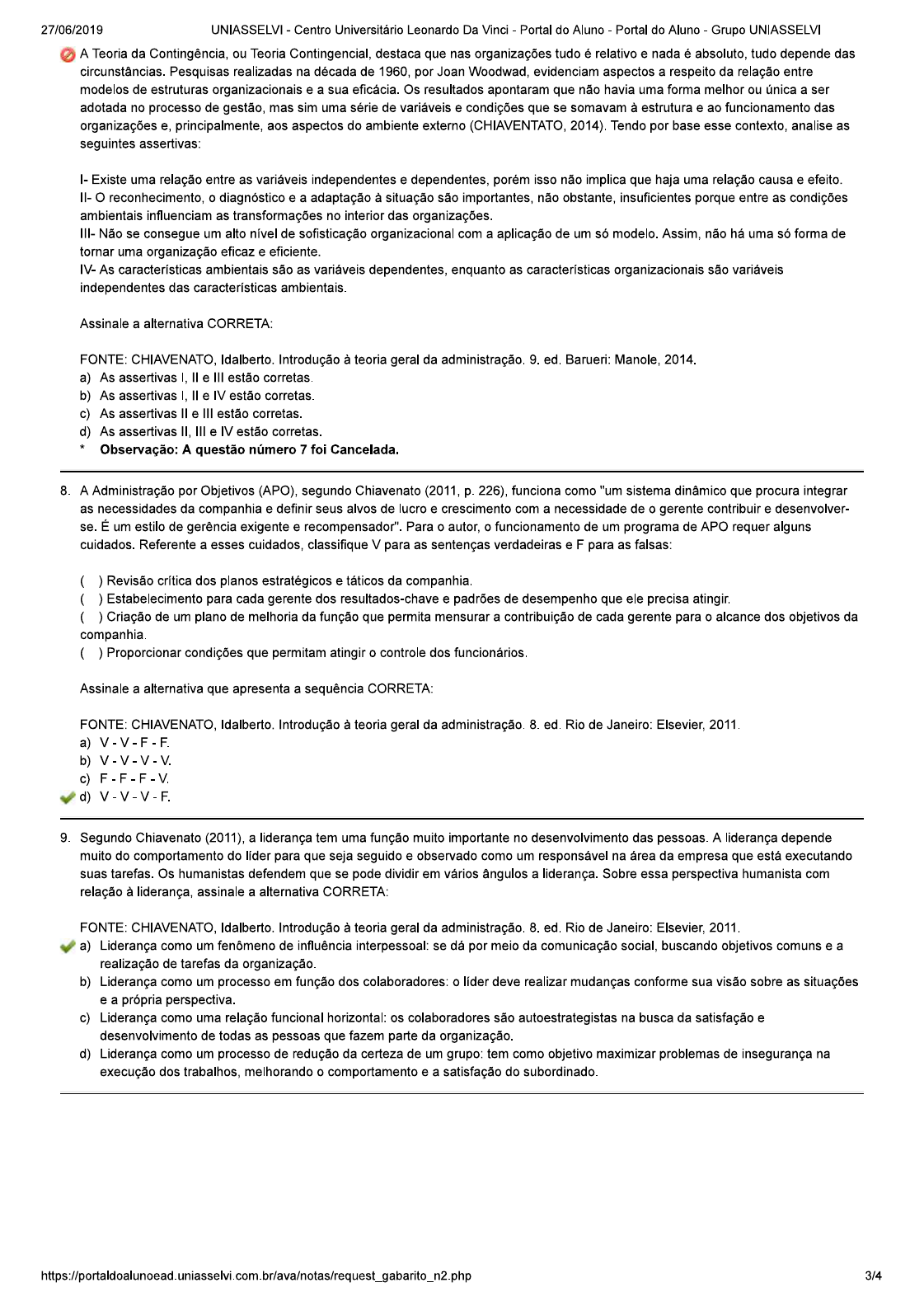 Avalia O Final Objetiva Fundamentos E Teoria Organizacional