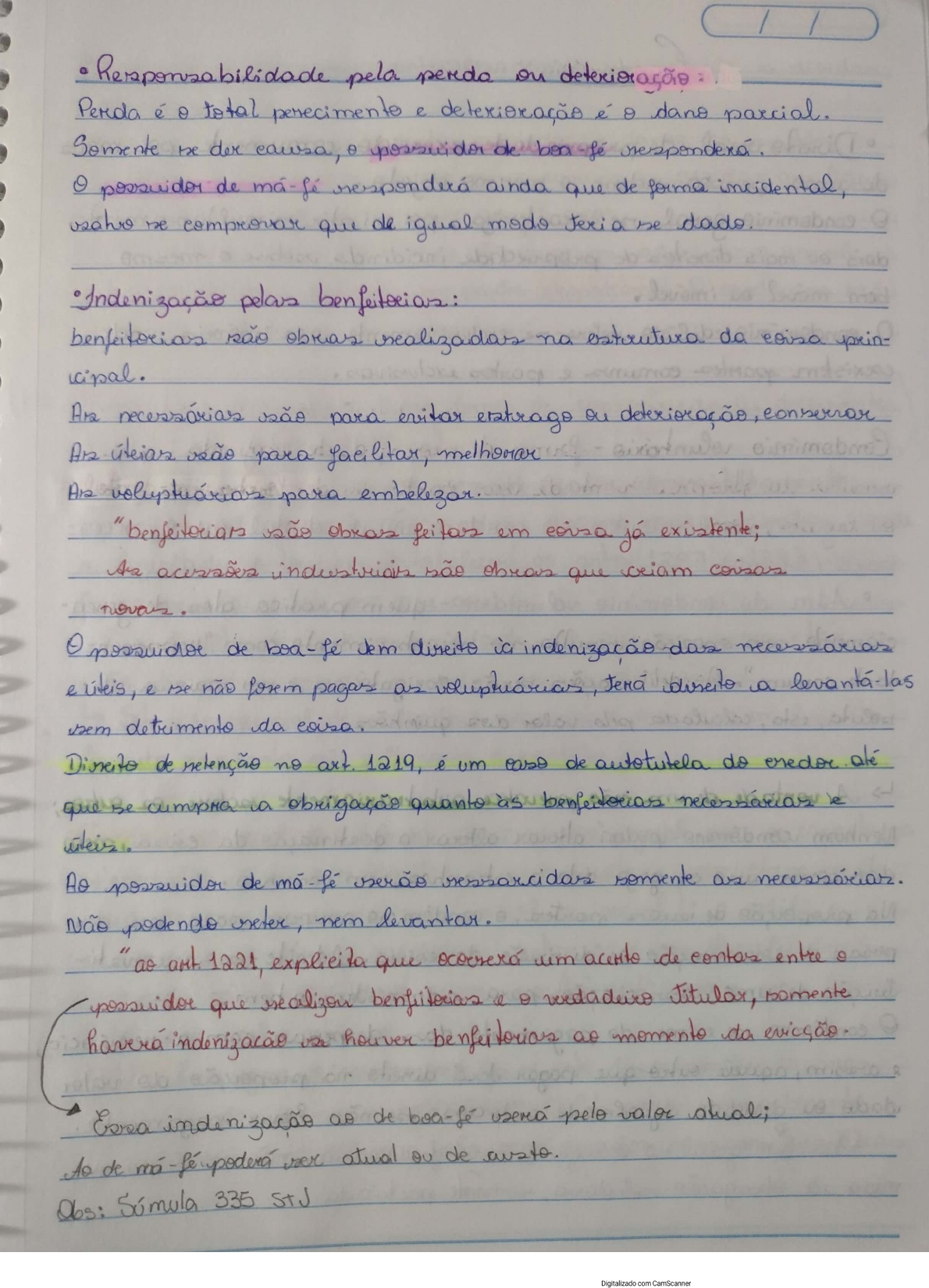 Direito Civil Efeitos Da Posse Direito Civil Iv