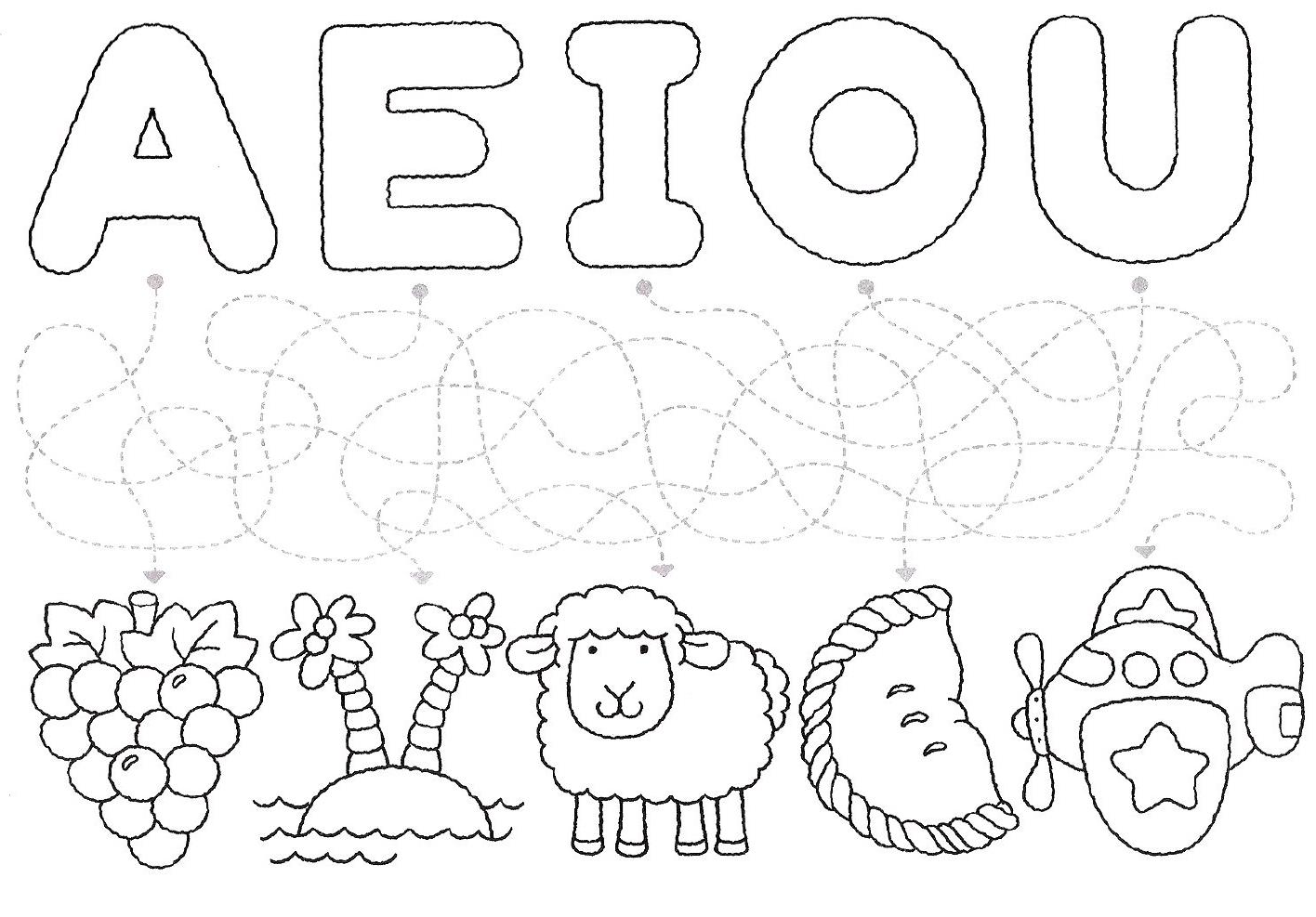 Atividades Vogais Desenhos Para Colorir Verloop Io