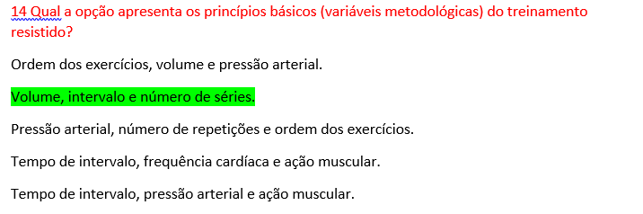 14 Exercício de Fixação 02 Atividades de Academia e Ginástica Laboral