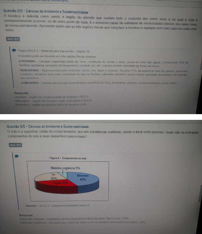 Prova Discursiva Ci Ncias Do Ambiente E Sustentabilidade