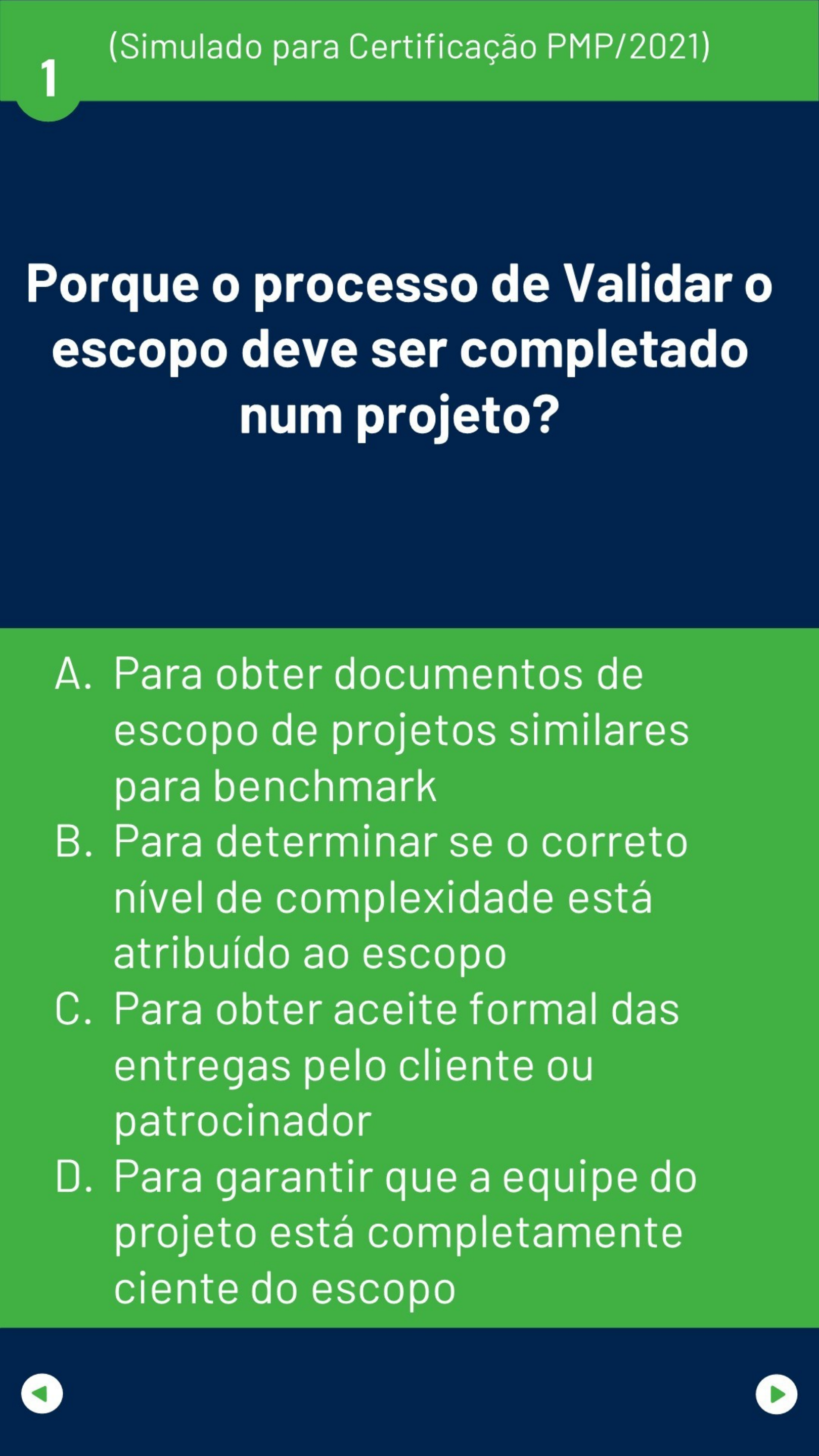 Simulado para Certificação PMP Questões para Certificação PMP PMI