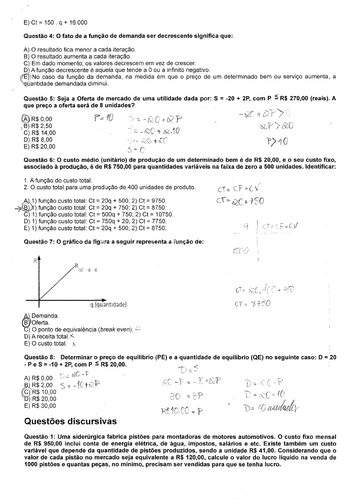 Prova Matematica Aplicada Unip Interativa Matem Tica Aplicada