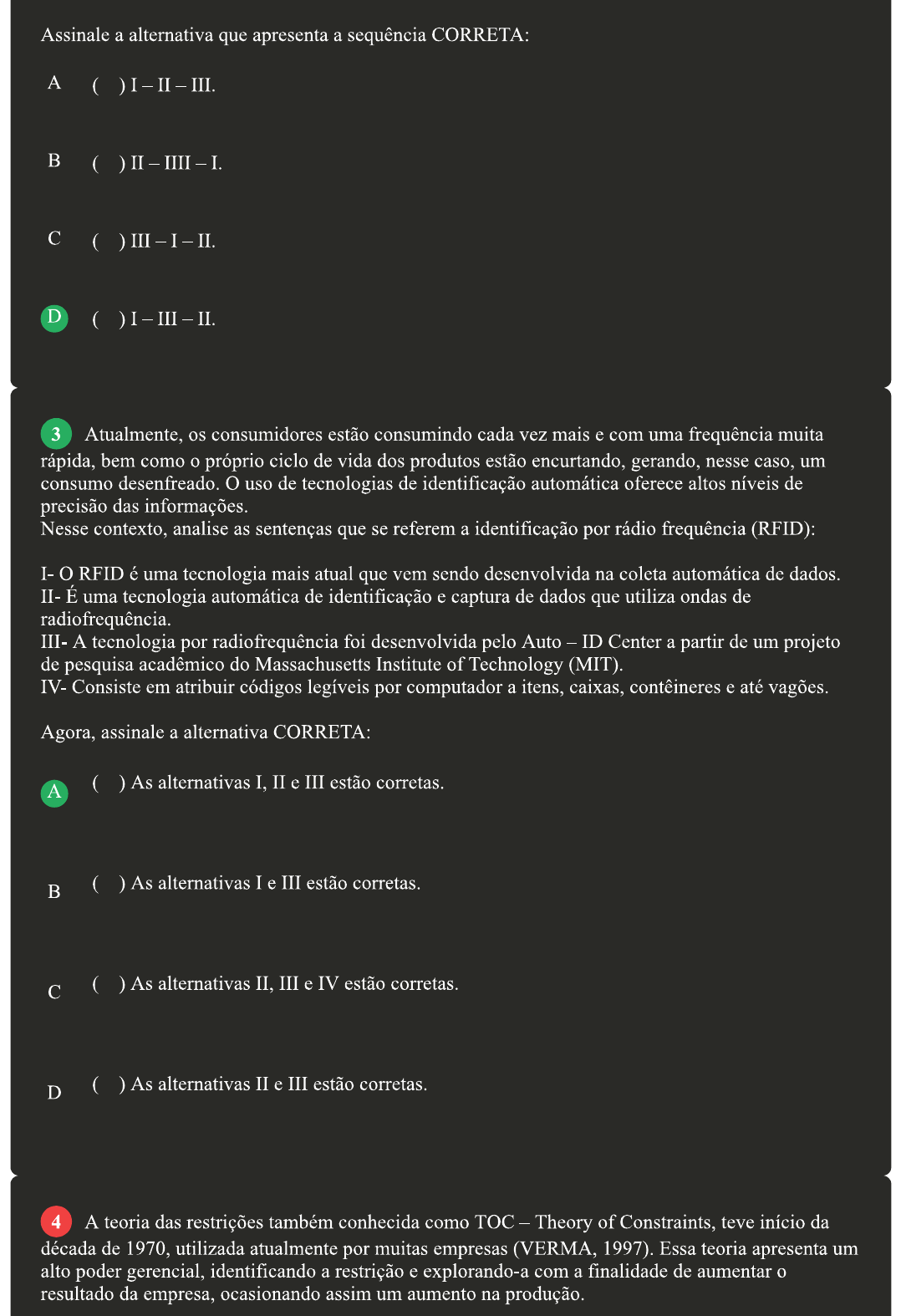 Prova Para Day Tecnologia Em Logistica