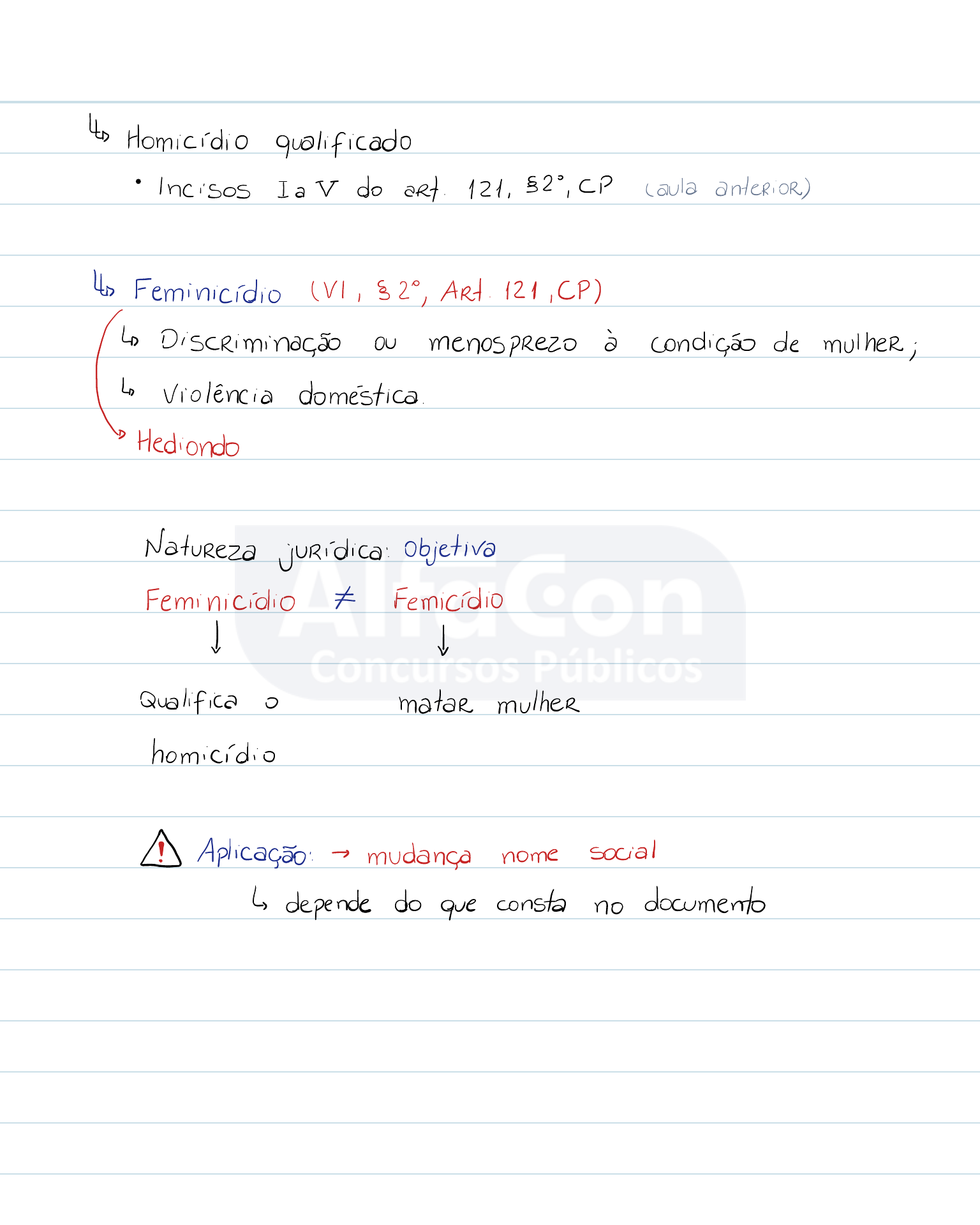 Homic Dio Qualificado Art Incisos Vi E Vii Resumo