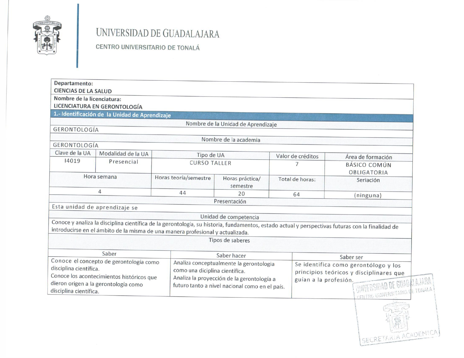 Licenciatura En Gerontologia 0 Engenharia Civil