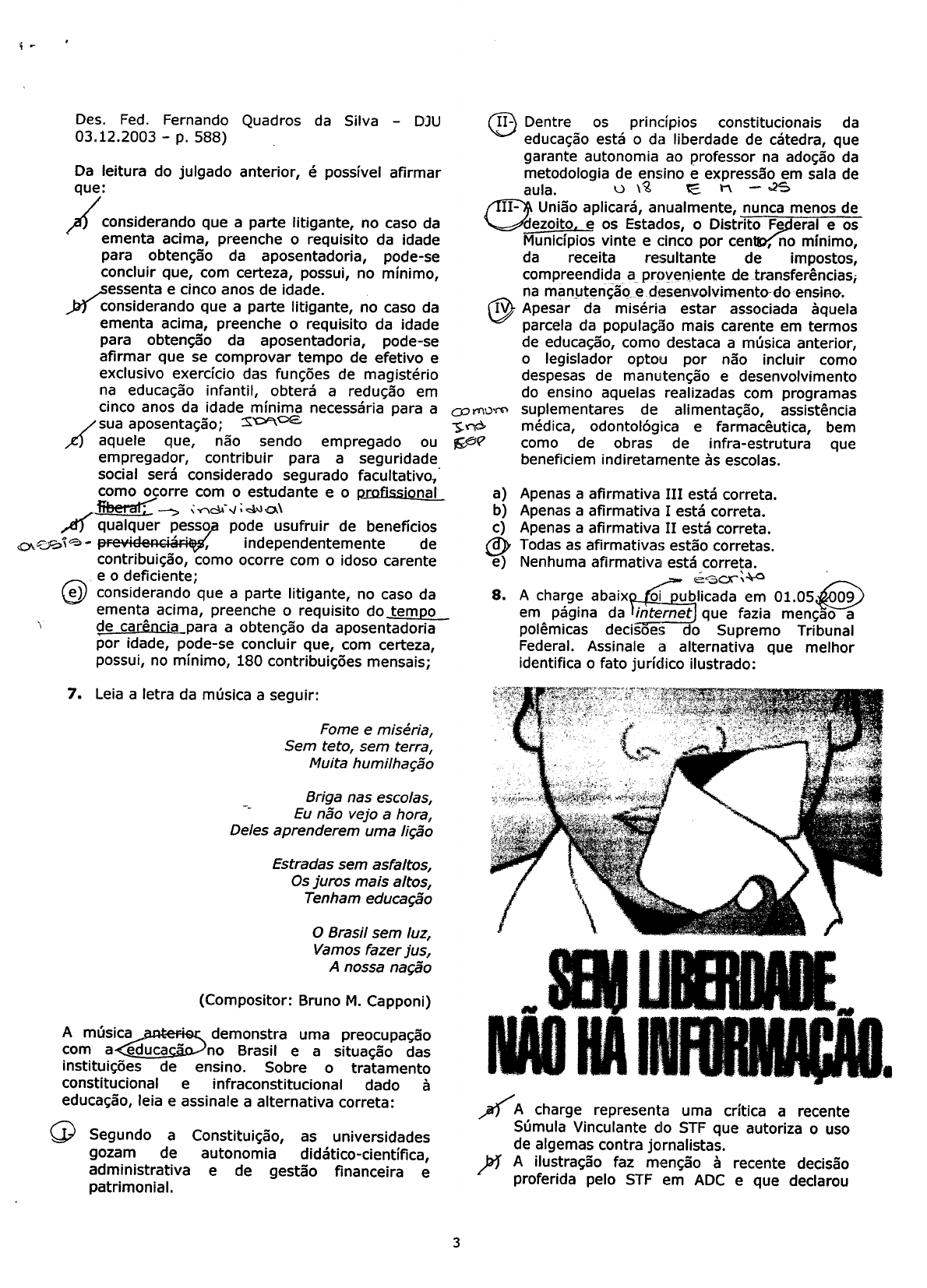 Prova Constitucional Ii Bi Direito Constitucional Iii