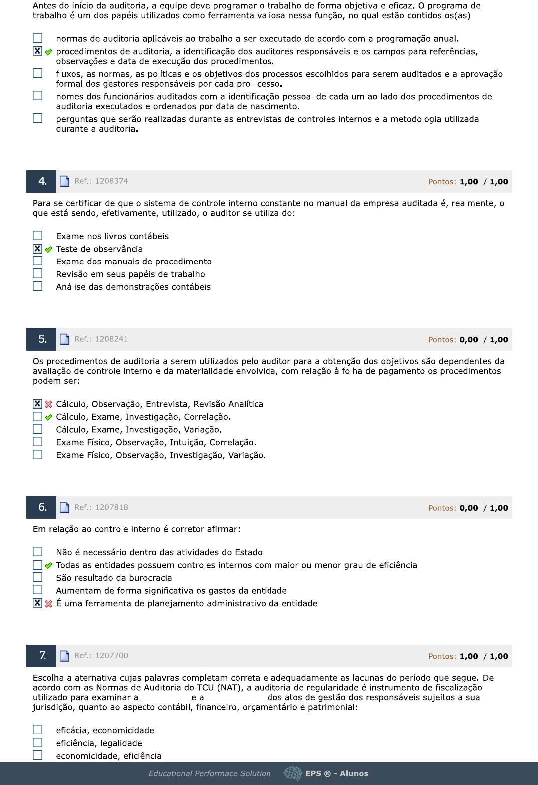 AUDITORIA CONTÁBIL E OPERACIONAL Auditoria Contábil e Operacional