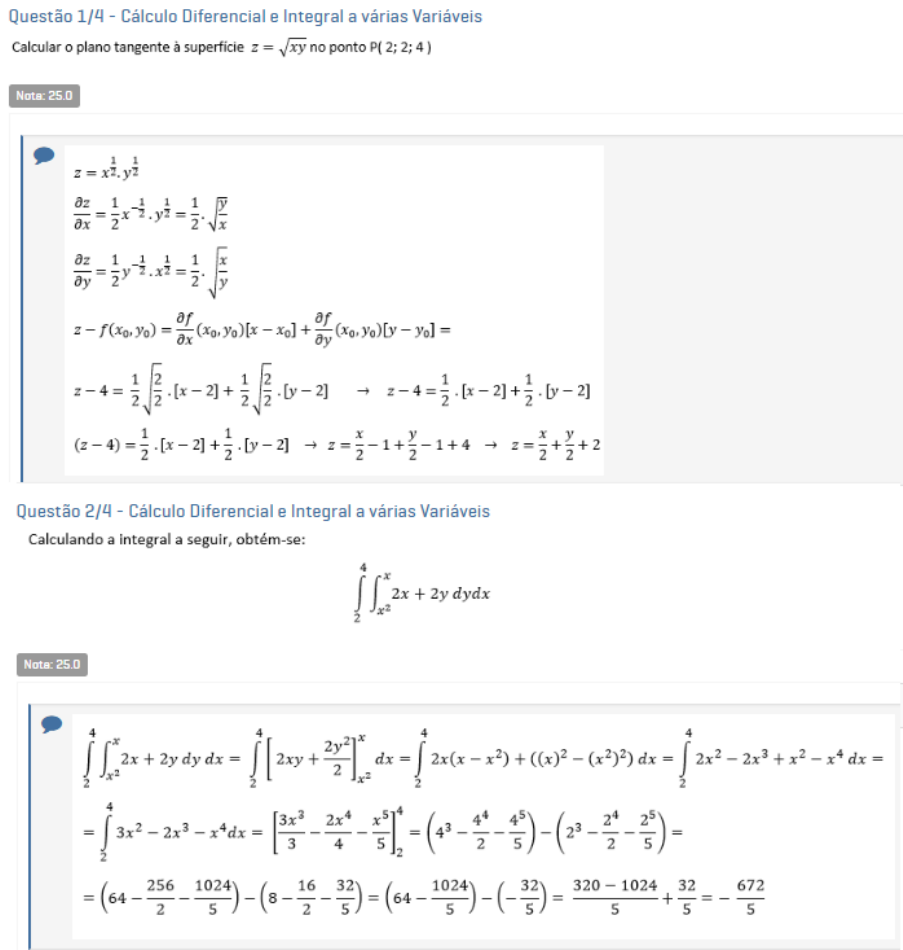 Prova Discursiva Nota C Lculo Diferencial E Integral A V Rias Hot Sex