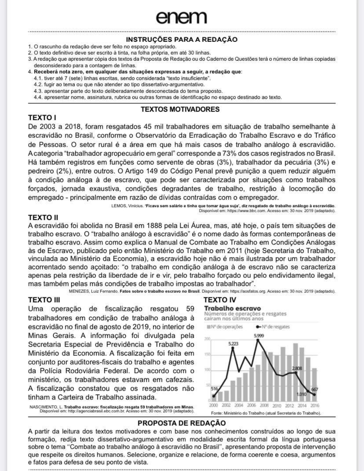 Trabalho Analogo A Escravidão Redação RETOEDU