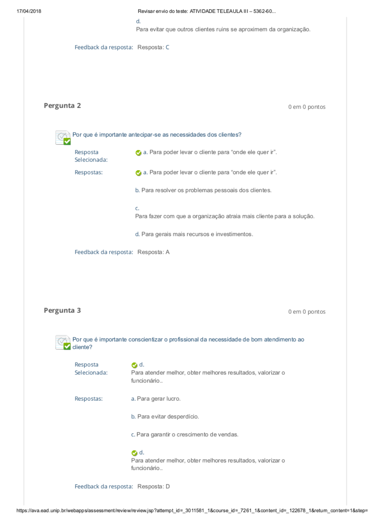 Atividade Teleaula Iii Adm Relacionamento O Cliente Administra O