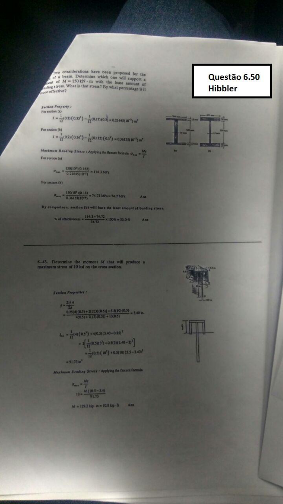 Prova Resistência dos Materiais 6 Resistência dos Materiais