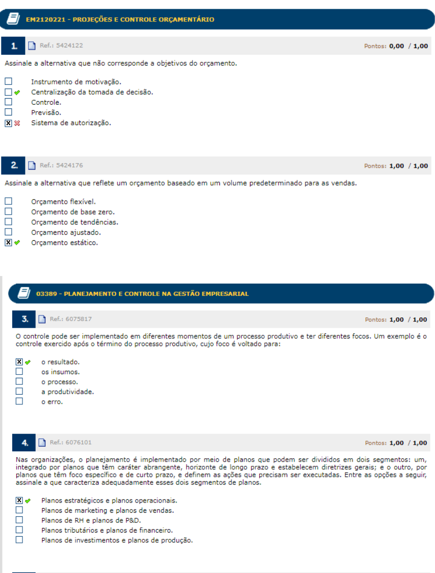 PROVA GERENCIAMENTO ORÇAMENTÁRIO Gerenciamento Orçamentário