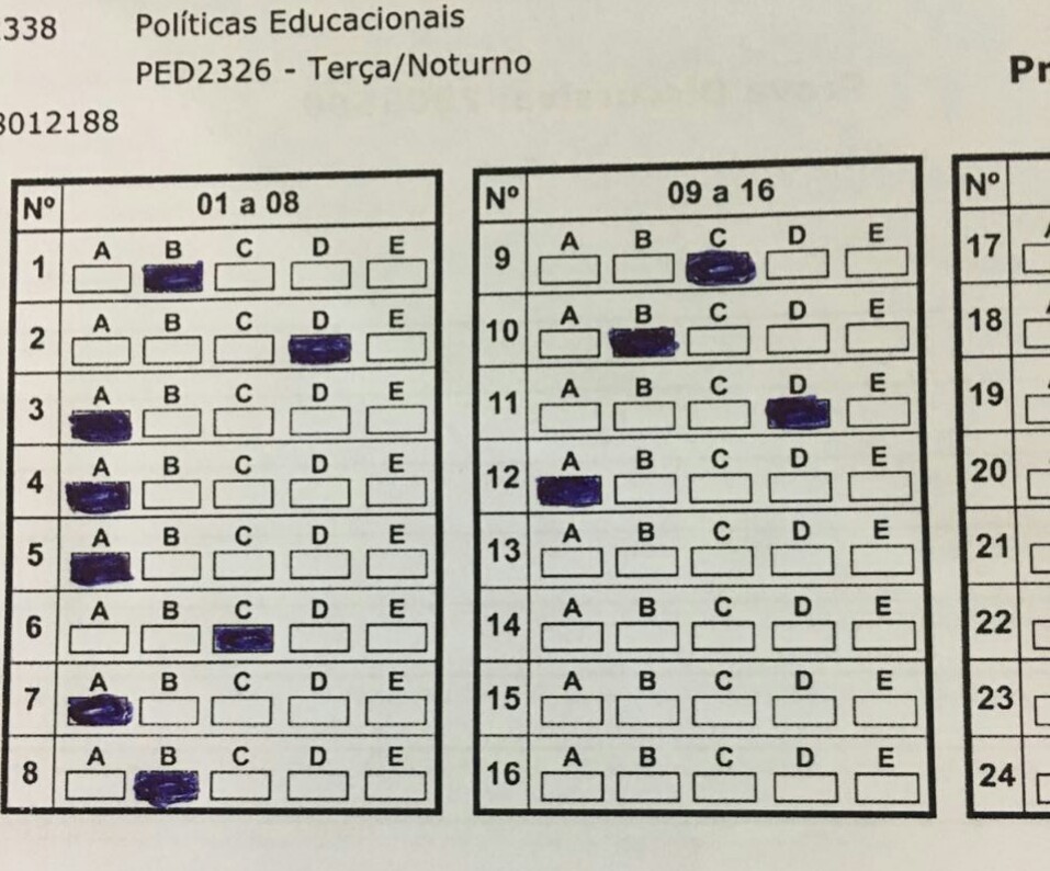 Gabarito Uniasselvi Políticas Educacionais LIBRAIN