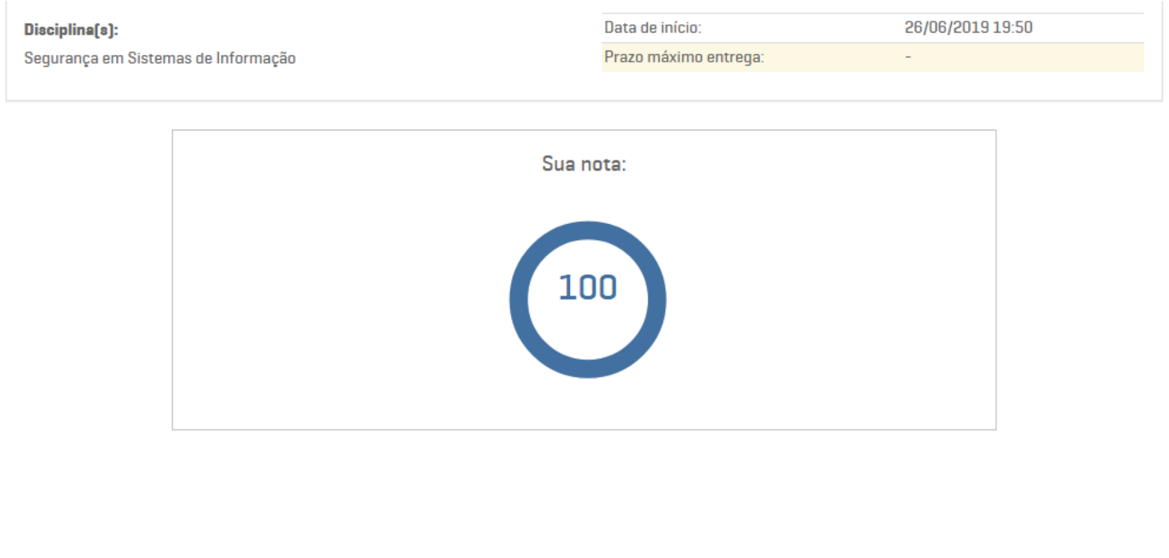 Seguran A Em Sistemas De Informa O Uninter Apol Nota