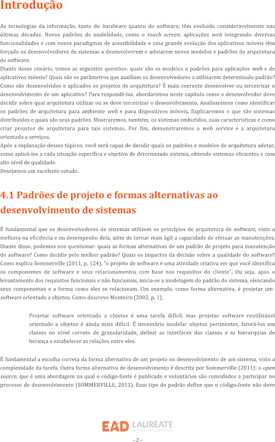 Cap Tulo Como O Desenvolvedor Deve Decidir Sobre Qual Arquitetura