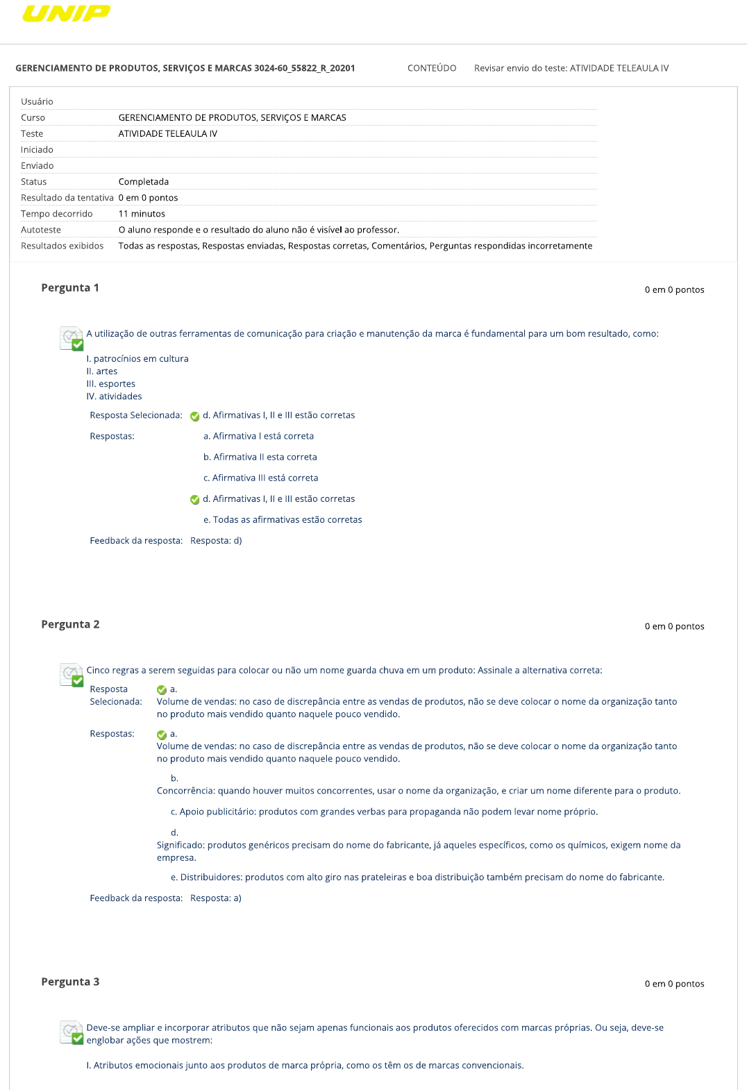 Atividade Teleaula Iv Gerenciamento De Produtos Servi Os E Marcas