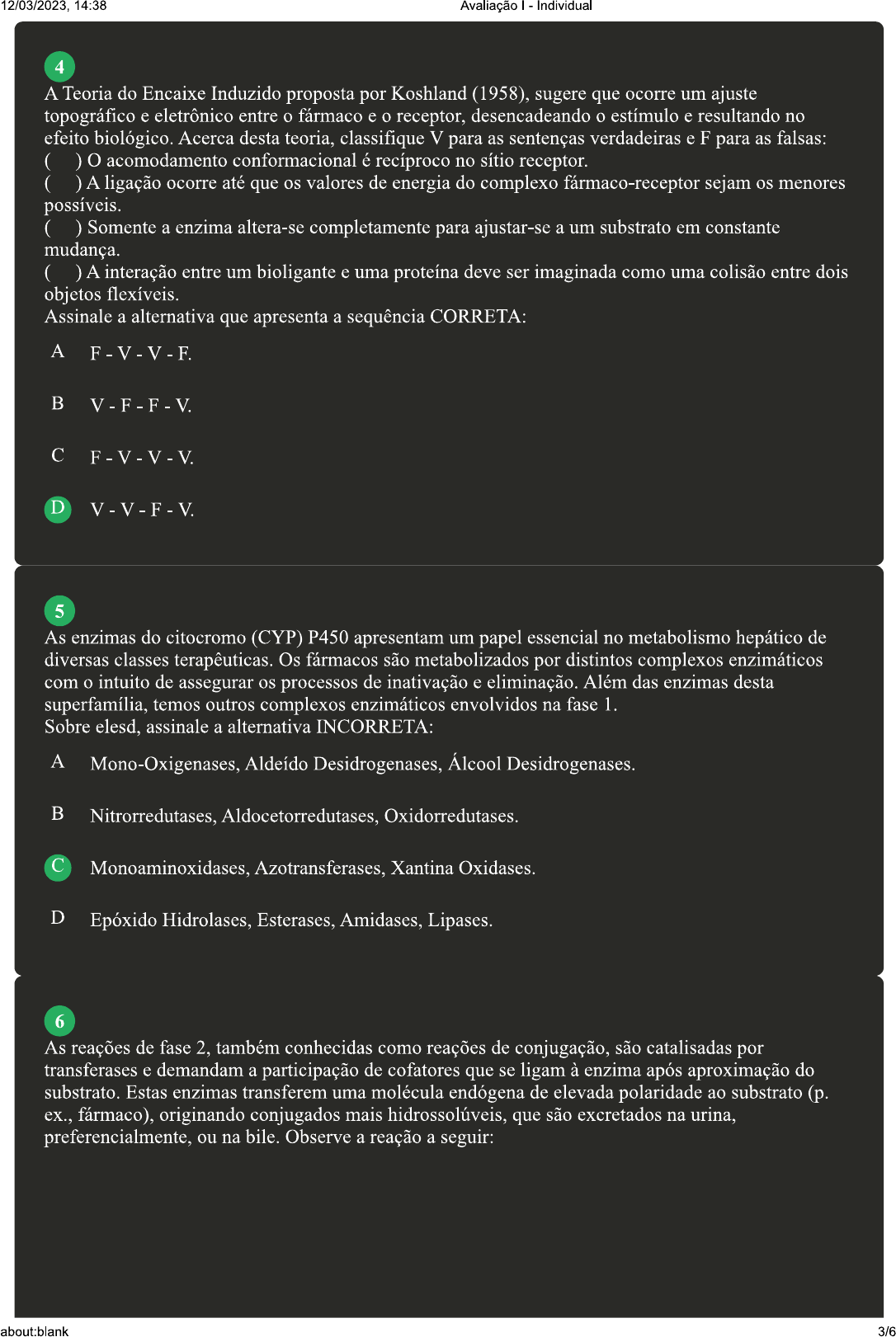 Prova De Quimica Farmaceutica Gabarito FDPLEARN