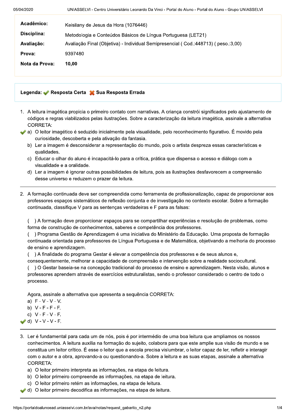 Metodologia e Conteúdos Básicos de Língua Portuguesa Final