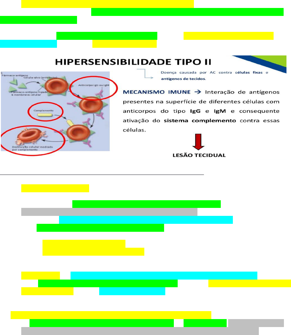 TIPOS DE HIPERSENSIBILIDADE Imunologia Médica