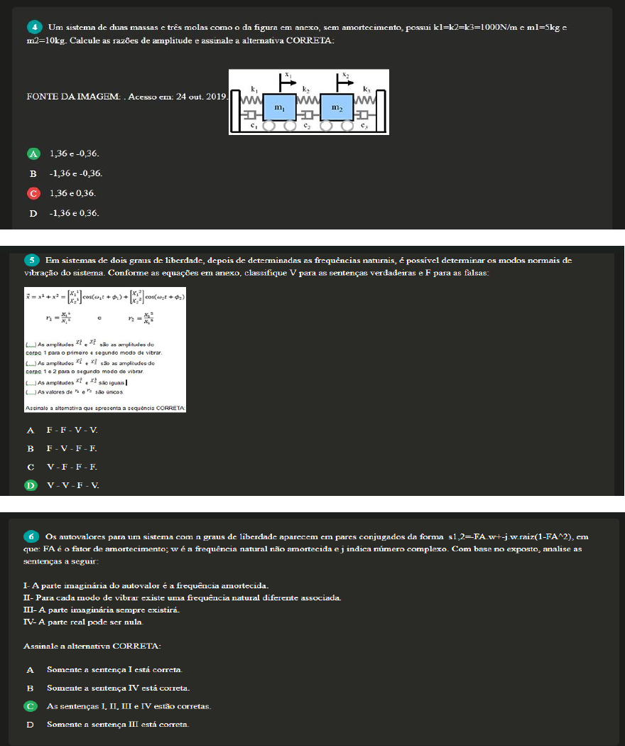 Gabarito Prova Pr Ticas De Vibra O Vibra Es Mec Nicas