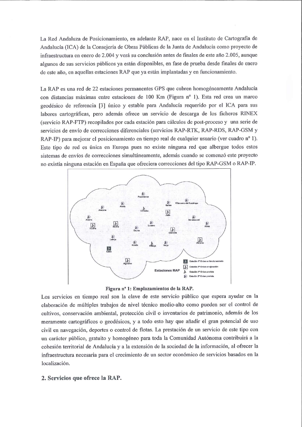 La Red Andaluza De Posicionamiento Resumos