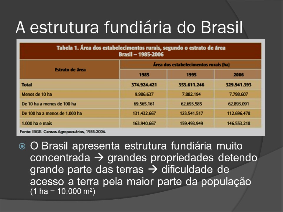 Estrutura Fundi Ria Brasileira Ii Geografia Econ Mica