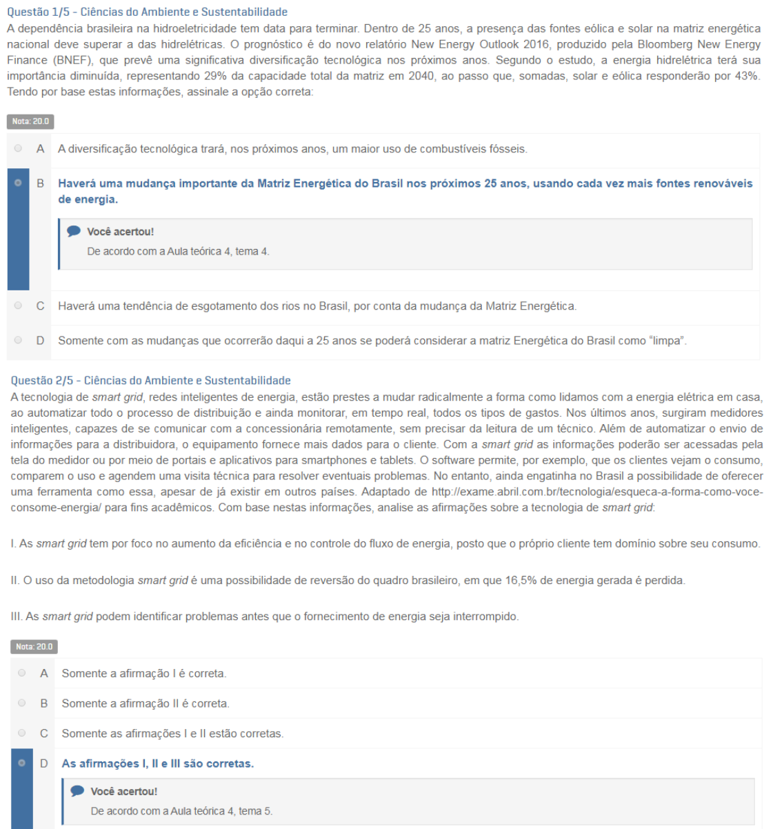 Apol Ci Ncias Do Ambiente E Sustentabilidade Uninter Ci Ncias Do